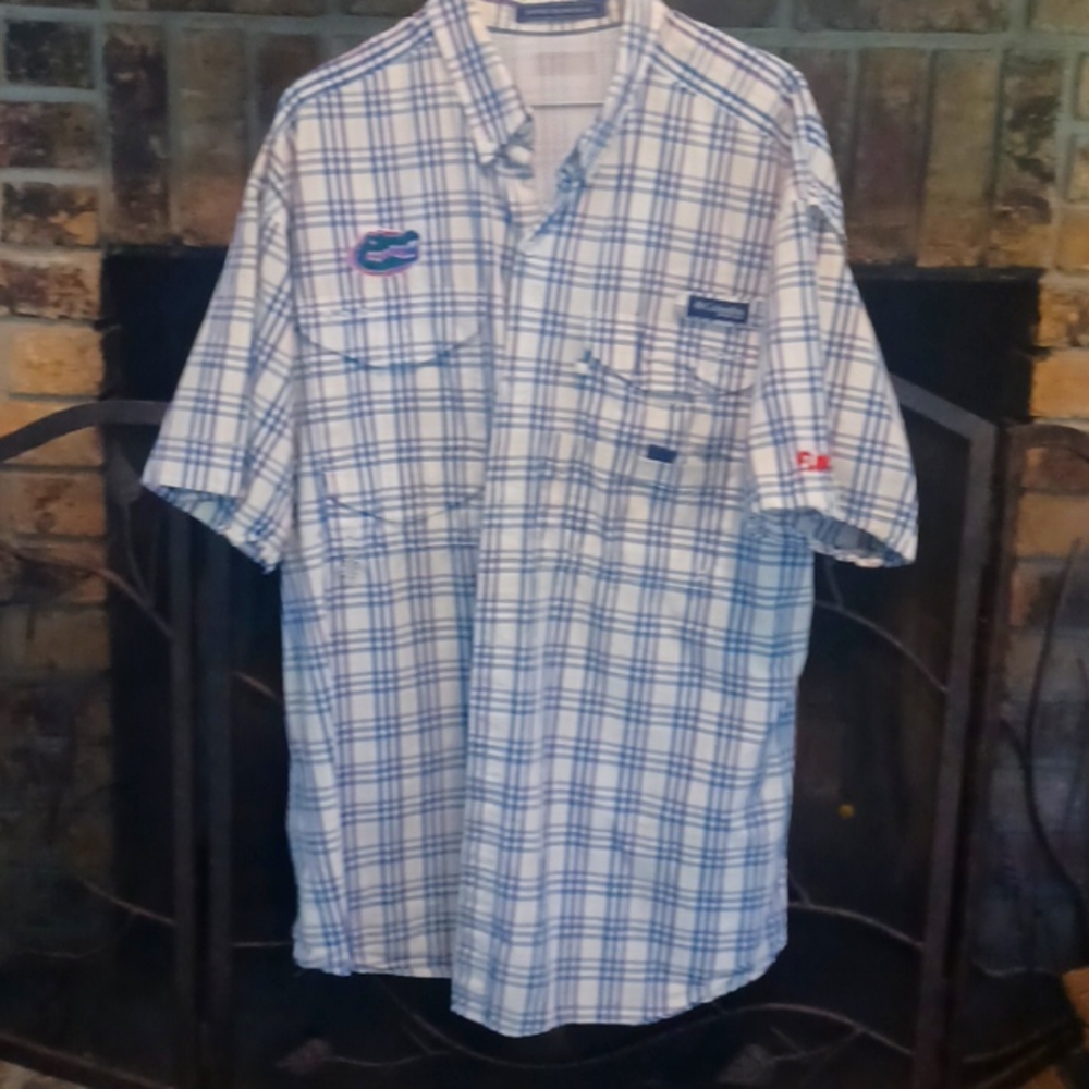 Columbia PFG University of Florida Gators short sleeve fishing shirt
